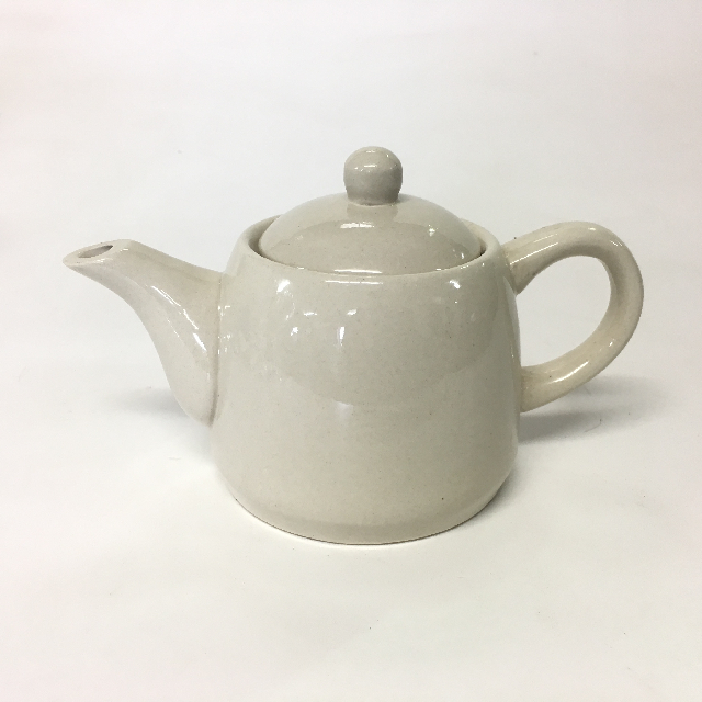 TEAPOT, Cream Ceramic, Small